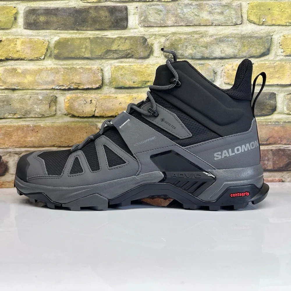Mens Size 13 - Salomon X Ultra 4 Mid GTX black Gray Hiking Boots